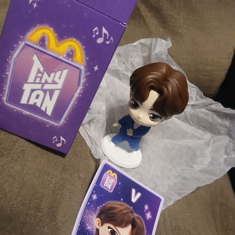 McDonald's Tiny Tan Toy - Purple and Blue